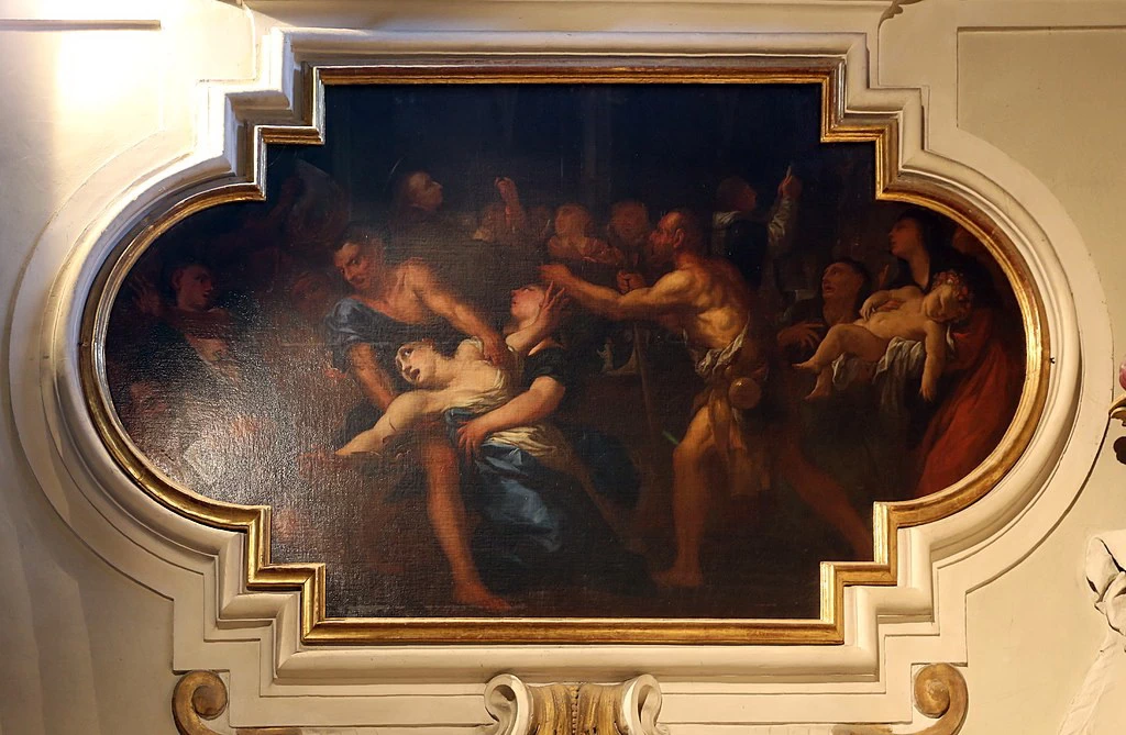 San Pasquale Bajlon guarisce i malati durante una messa - Ognissanti, Firenze